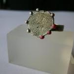 Bubbles texture ring sterli..