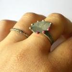 Bubbles texture ring sterli..