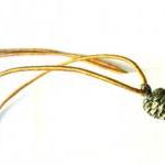 Pine cone necklace-Tiny -Go..